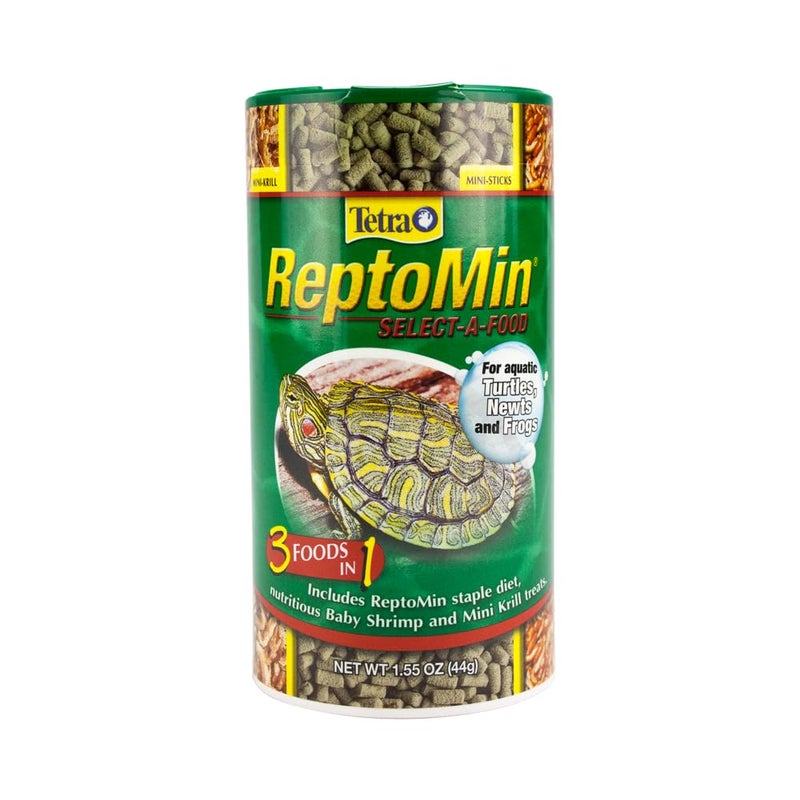 Tetra ReptoMin Select-A-Food 1.55 Ounces, For Aquatic Turtles, Newts And Frogs, Variety Pack - Image 1